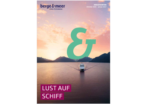 Dekorative Abbildung - berge & meer - Lust auf Schiff 2025/2027