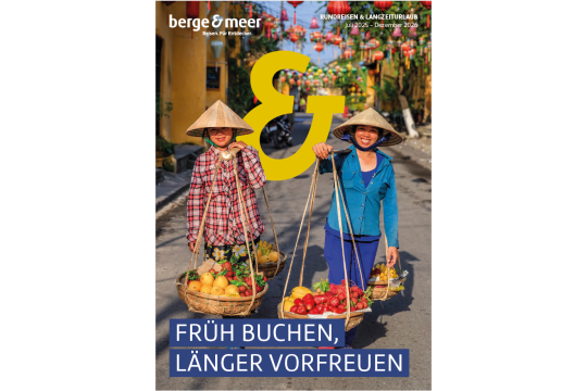 Dekorative Abbildung - berge & meer - früh buchen, länger vorfreuen 2025/2026